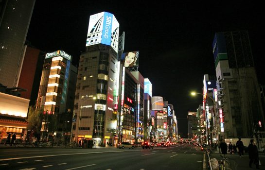 Ginza at night