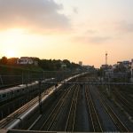 Nippori station in evening