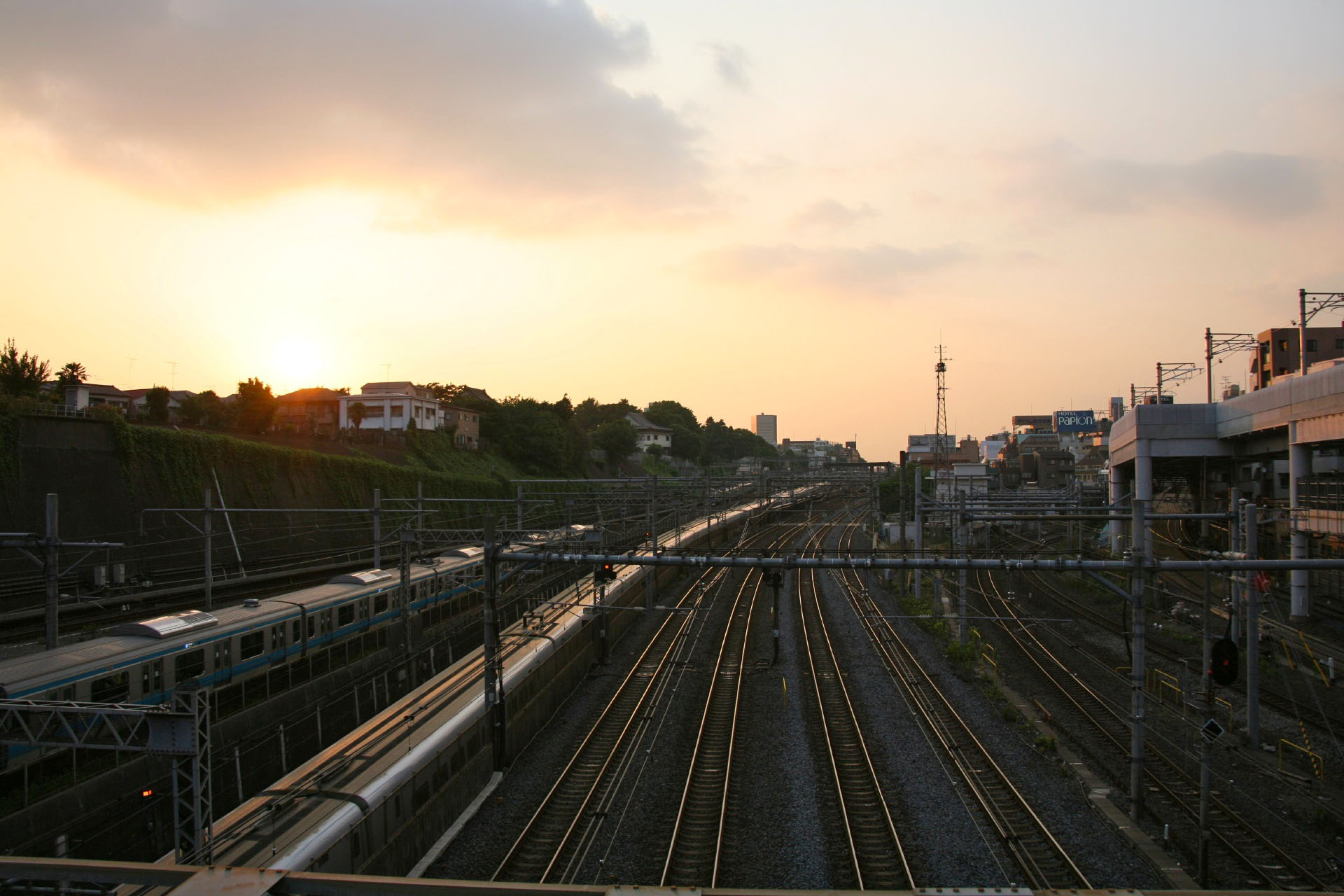 Nippori station in evening