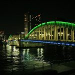 KachidokiBashi bridge at night