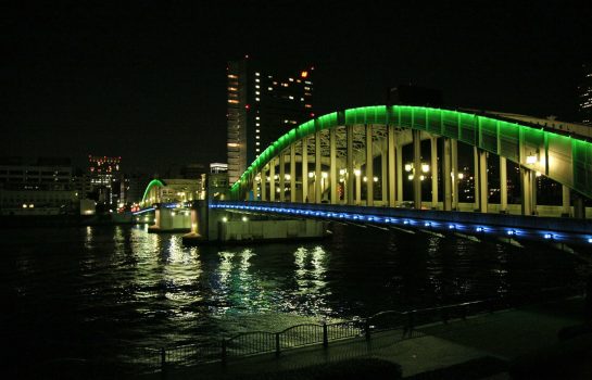 KachidokiBashi bridge at night
